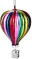 BRUBAKER Christbaumschmuck »Mundgeblasene Baumkugel Heißluftballon«, Lustige Weihnachtskugel Bunt, schwebende Weihnachtsdekoration aus Glas, handbemalt - ca. 11 cm, Bild 1