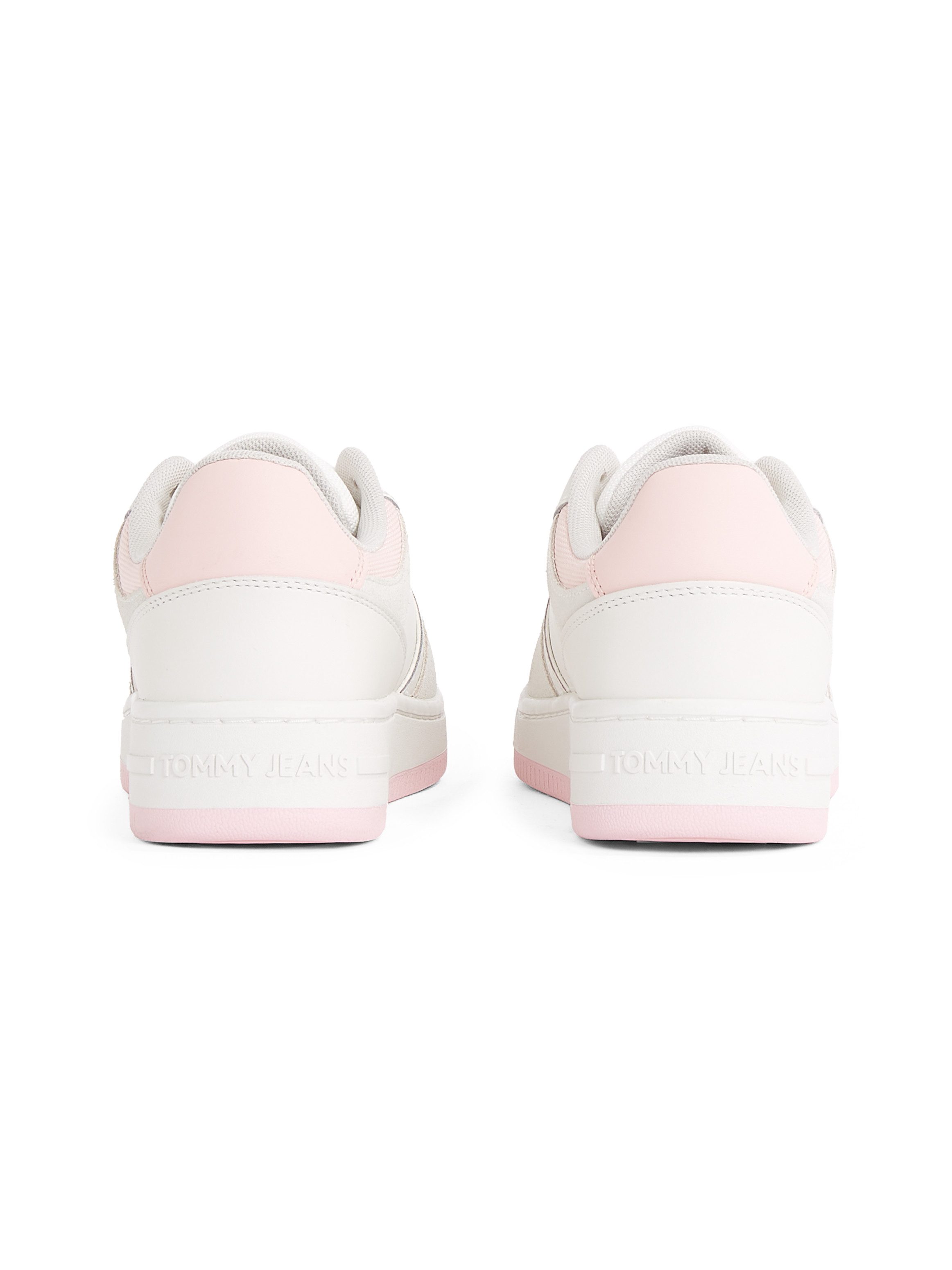 Tommy Jeans TJW RETRO BASKET WASHED SUEDE Plateausneaker, Freizeitschuh, Halbschuh, Schnürschuh im Basket Look