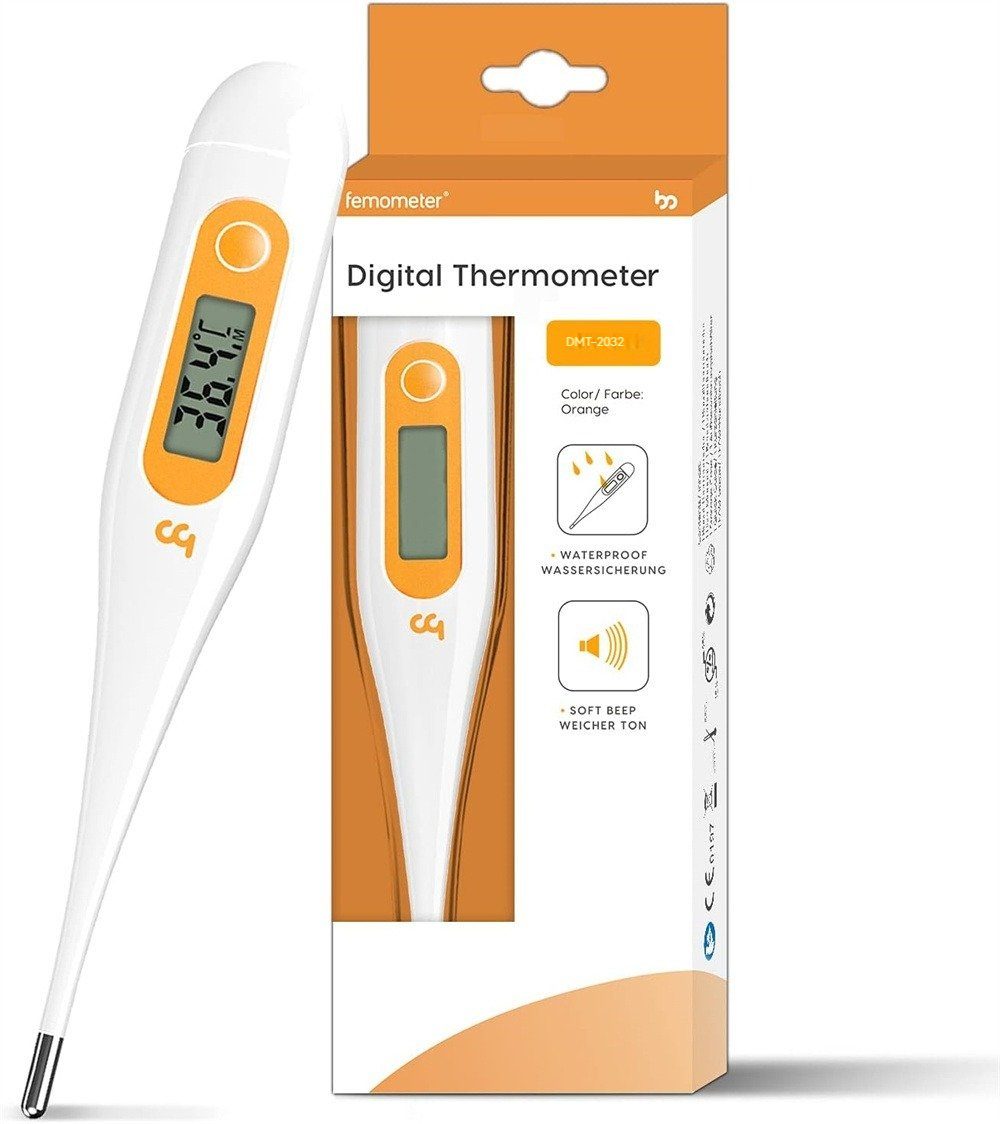 Körpertemperatur-Thermometer Fieberthermometer Erwachsene 1-tlg., Digital-Thermometer Mündliche schaltbares Dekorative Thermometer, Kinder, für genaues