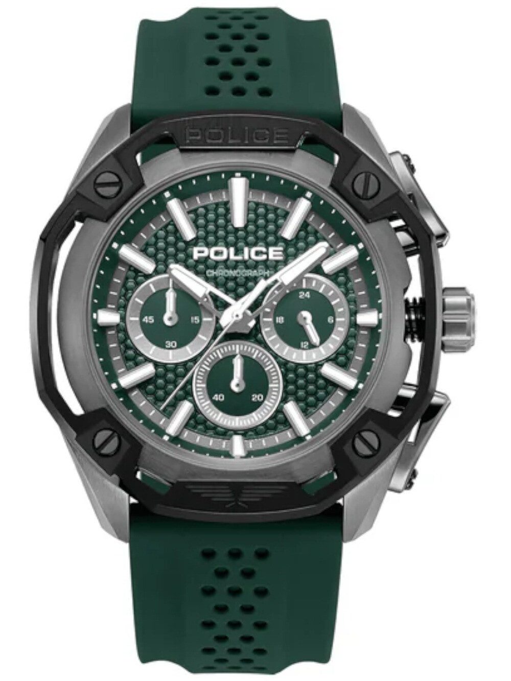 Police Quarzuhr Police PEWGQ0093202 Herrenuhr Centurian Chronograph 46mm 5ATM Police PEWGQ0093202 Herrenuhr Centurian Chronograph 46mm 5ATM