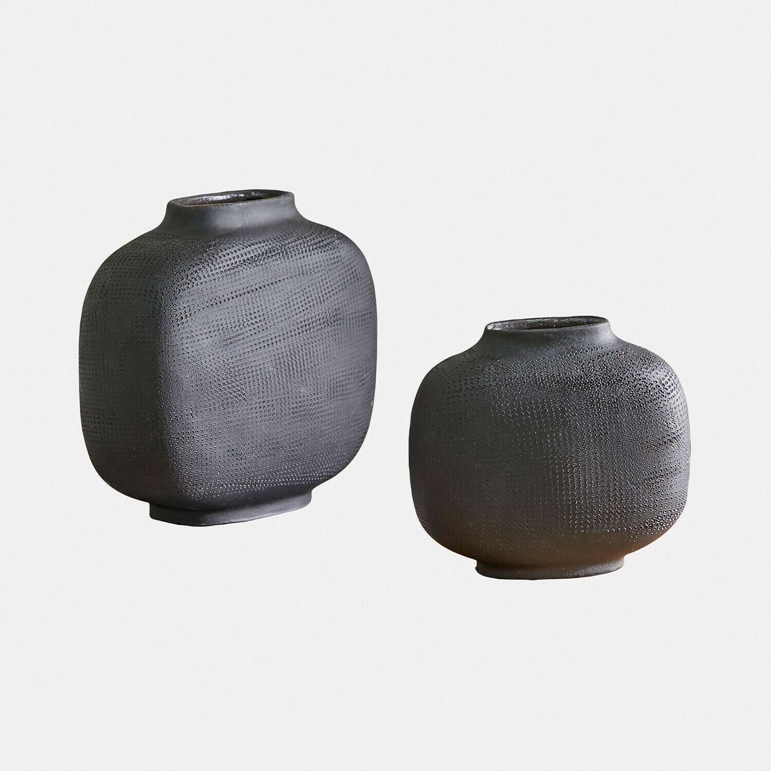 Mirabeau Tischvase Vase 2er Set Fjordis schwarz