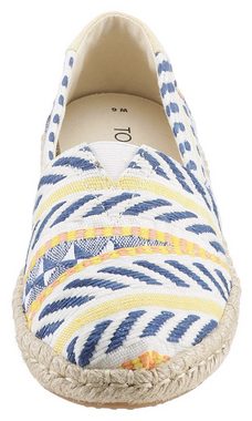 TOMS ALPARGATA ROPE Espadrille mit buntem Ethno-Muster, schmale Form