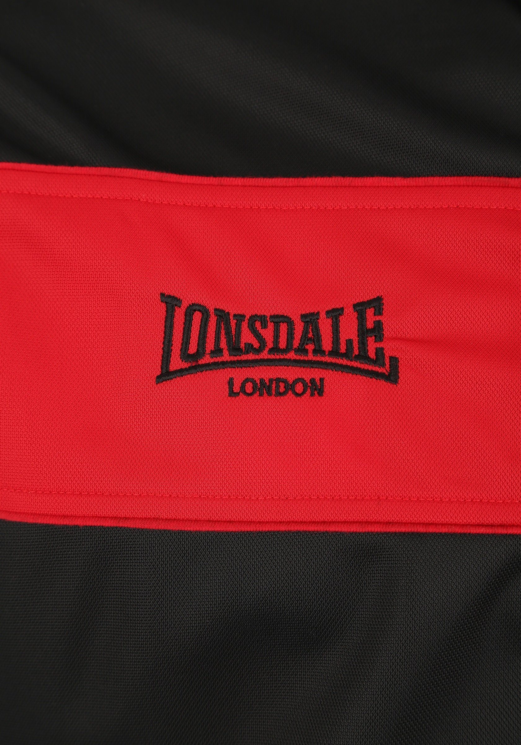 Lonsdale Trainingsjacke Lonsdale black/red Herren Trainingsjacke Alnwick