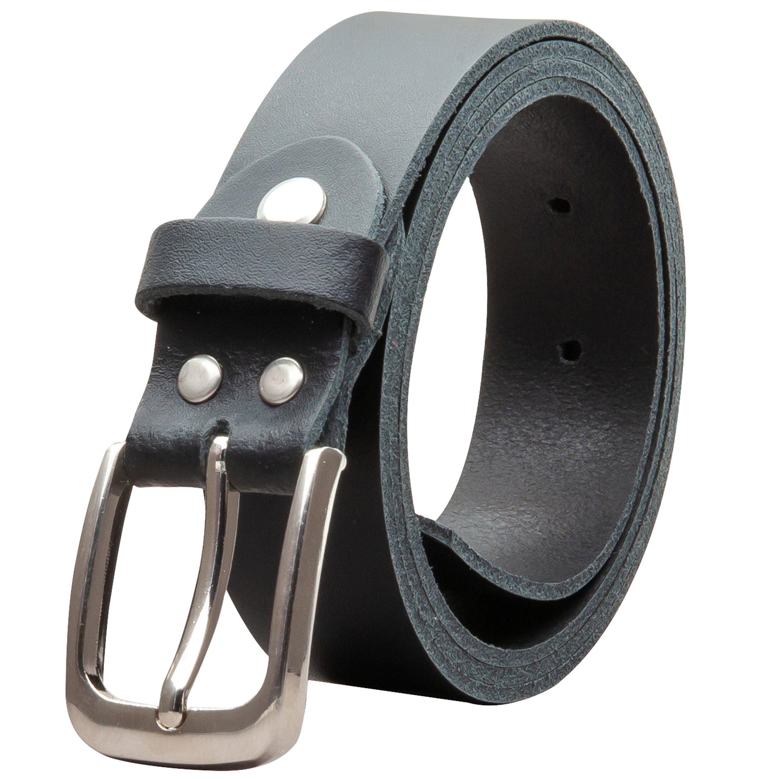 Ledergürtel OM317-SL-Schwarz