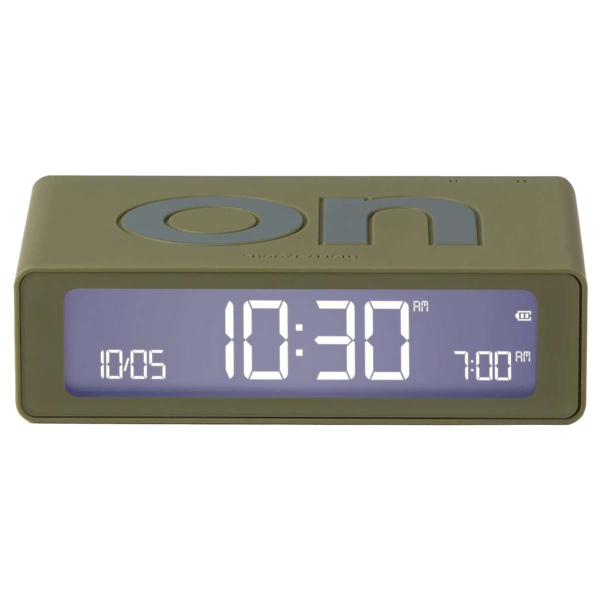 Lexon Quarzwecker LR158K9 Digitalwecker Flip Mini Khaki Grün