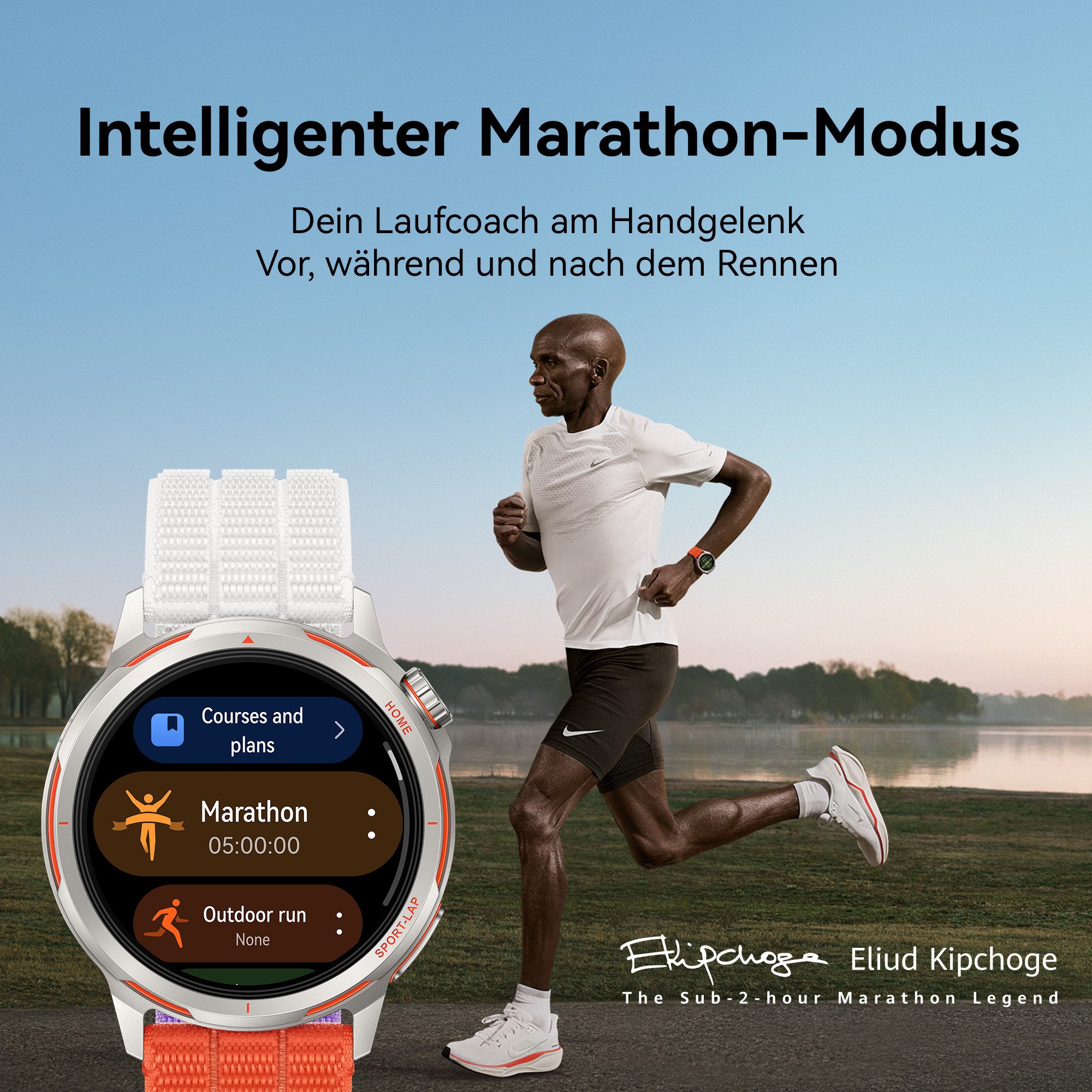 Huawei Watch GT Runner 2 Smartwatch, Ultrapräzise Positionierung, Intelligenter Marathon-Modus
