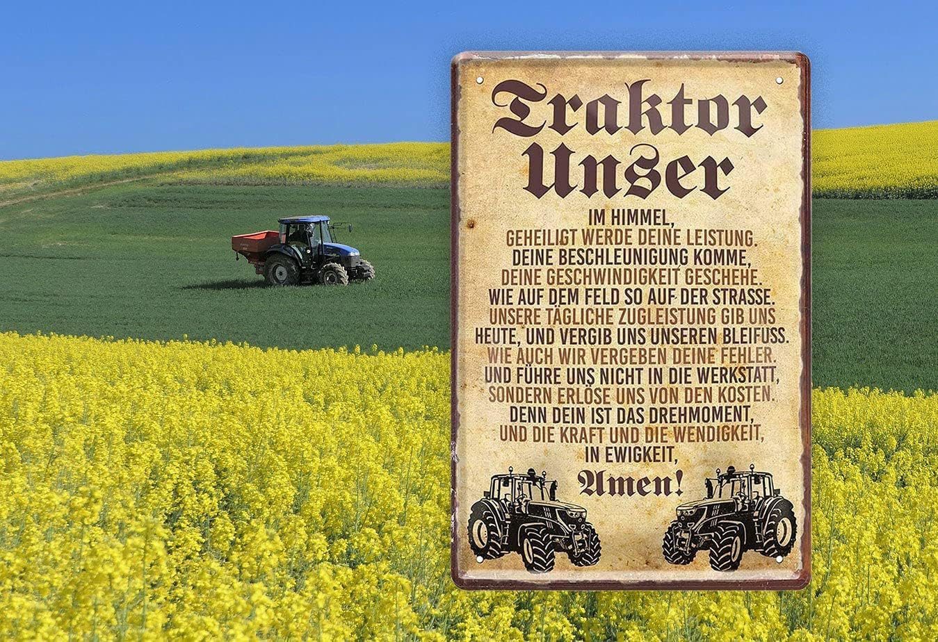 schilderkreis24 Metallschild Traktor Unser günstig online kaufen