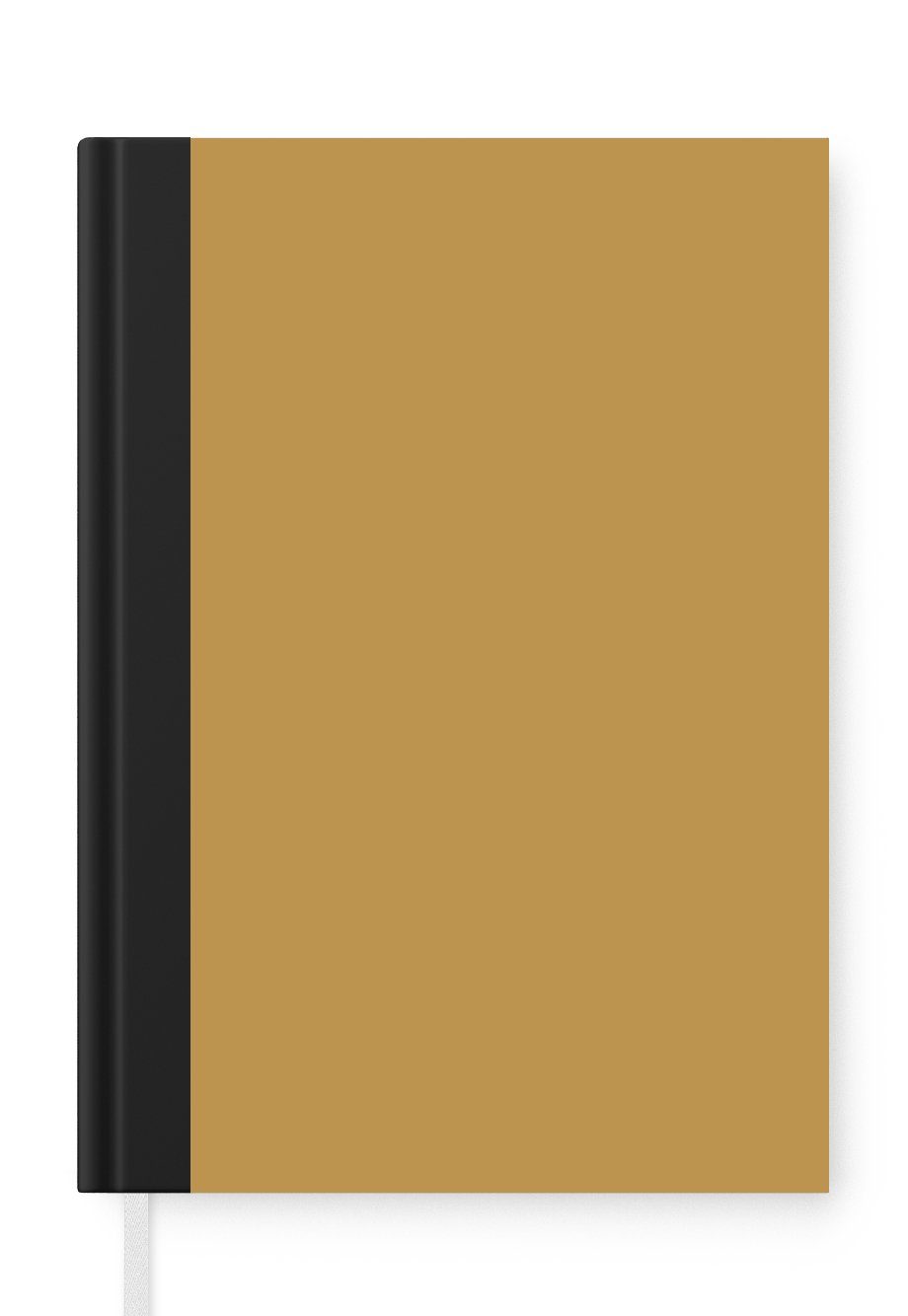 MuchoWow Notizbuch Ockergelb - Farbe - Herbst - Gelb - Fest - Farben, Journal, Merkzettel, Tagebuch, Notizheft, A5, 98 Seiten, Haushaltsbuch