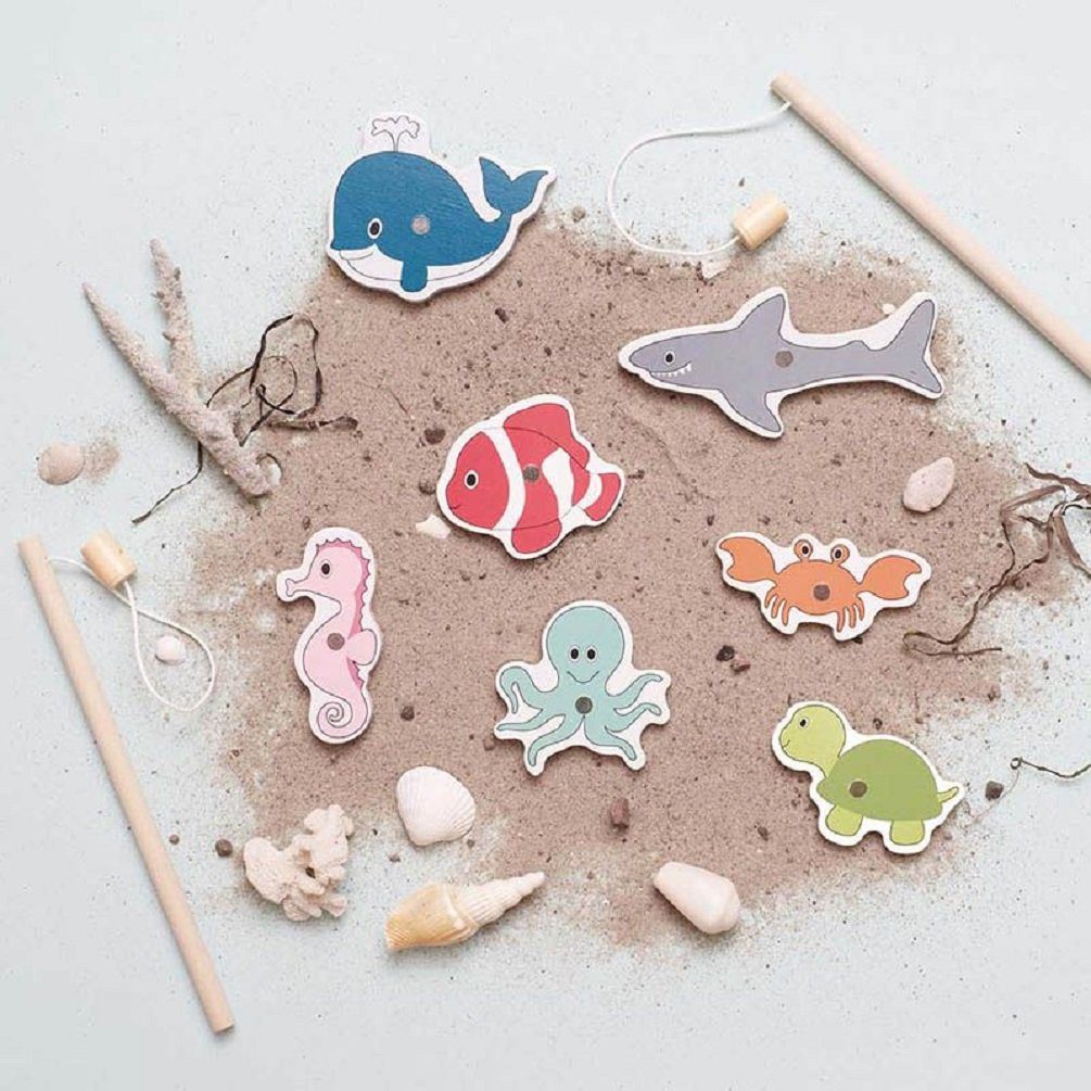 JaBaDaBaDo Lernspielzeug Angelspiel im Köfferchen