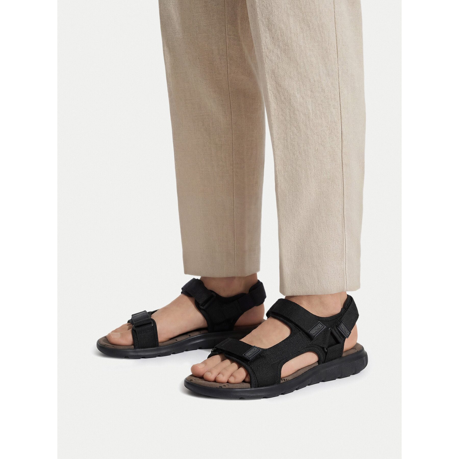 NAUTICA Nautica Herren-Sandalen Schwarz Sandale – Bild 2 von 4