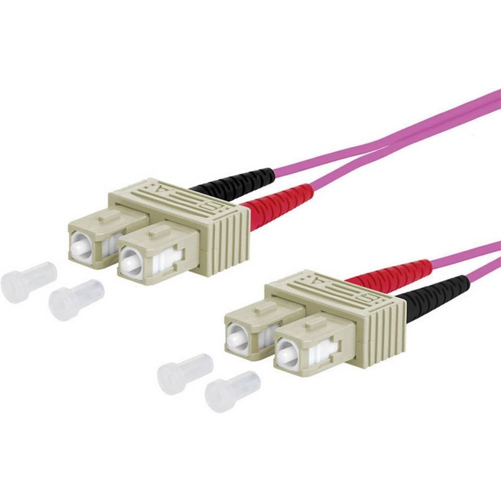 OpDAT Patchkabel SC-D/SC-D OM4, 1.0 m Glasfaserkabel