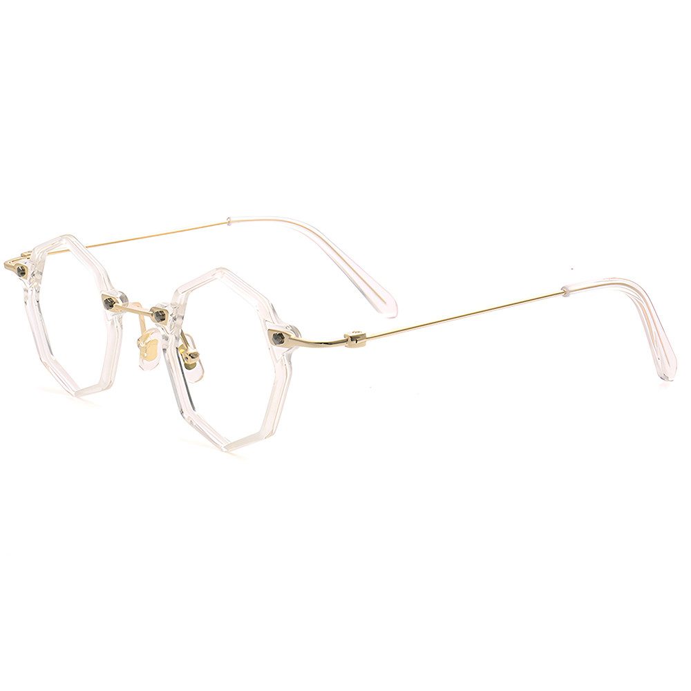 PACIEA Lesebrille Damen Herren Hexagonal Blaulichtfilter Anti-Müdigkeit Mode