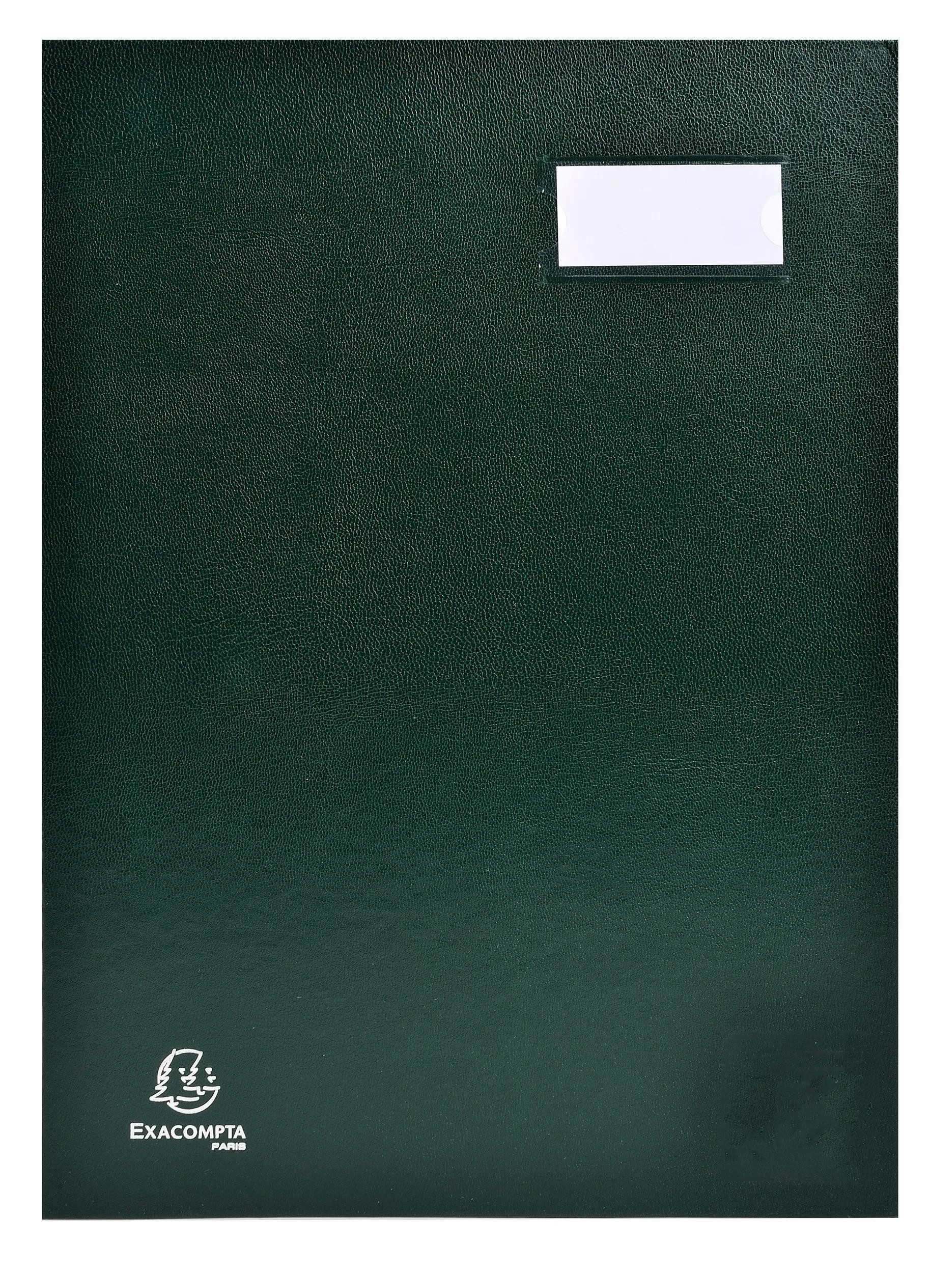 EXACOMPTA Fächermappe Unterschriftenmappe Direktion, 12 Fächer, 24x32cm - Grün - 24123E, Direction Unterschriftsmappe