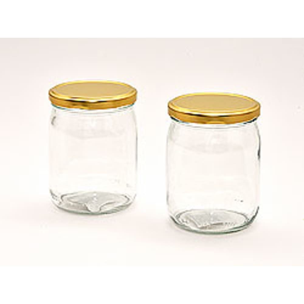 HundB Einkochring Einkochglas 540 ml Klar mit Schraubdeckel 82mm 1 Stück