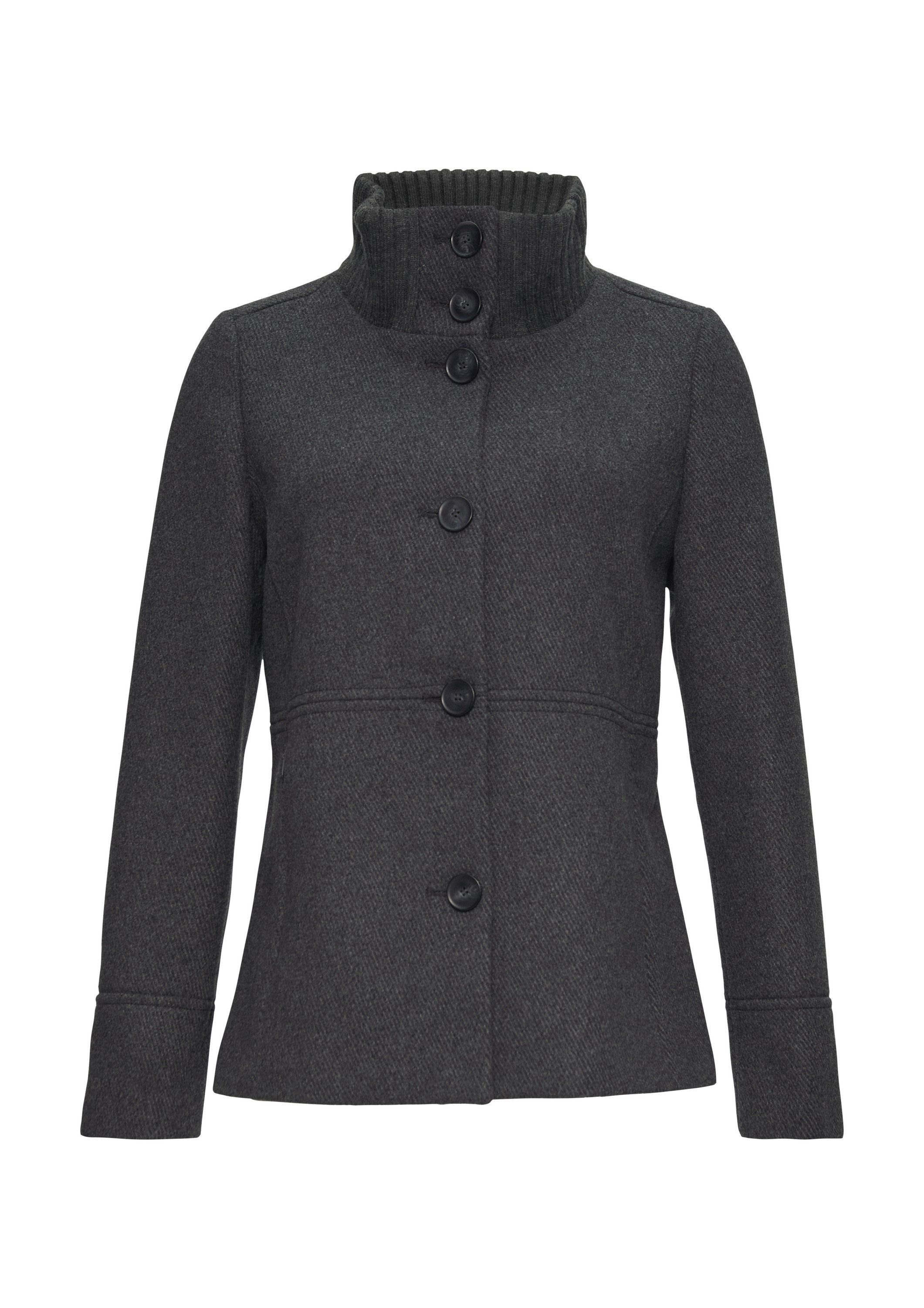 s.Oliver Funktionsjacke Outdoor-Jacke Twilljacke mit Strick-Stehkragen und günstig online kaufen