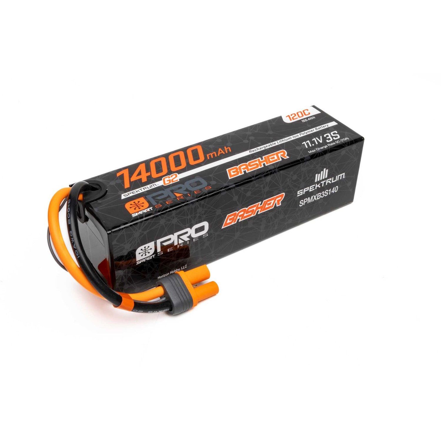 Spektrum Spektrum Lipo Akku 11,1V 14000mAh 3S Smart Pro Basher 120C IC5 RC-Fernsteuerung