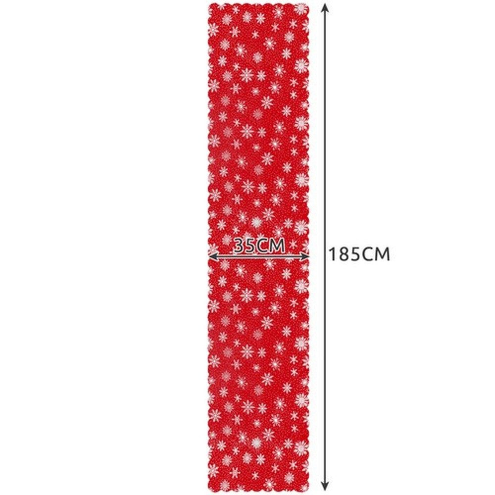 Ruhhy Tischläufer Weihnachtstischläufer Tischdecke (Spar-Set 1-tlg, dekorativ), waschbar, leicht zu reinigen und platzsparend aufzubewahren
