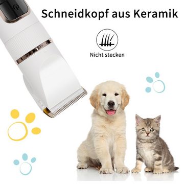 MCURO Hundeschermaschine, mit Aufbewahrungstasche, Katzenschermaschinen, Leiser Tierhaarschneider für Hund und Katze