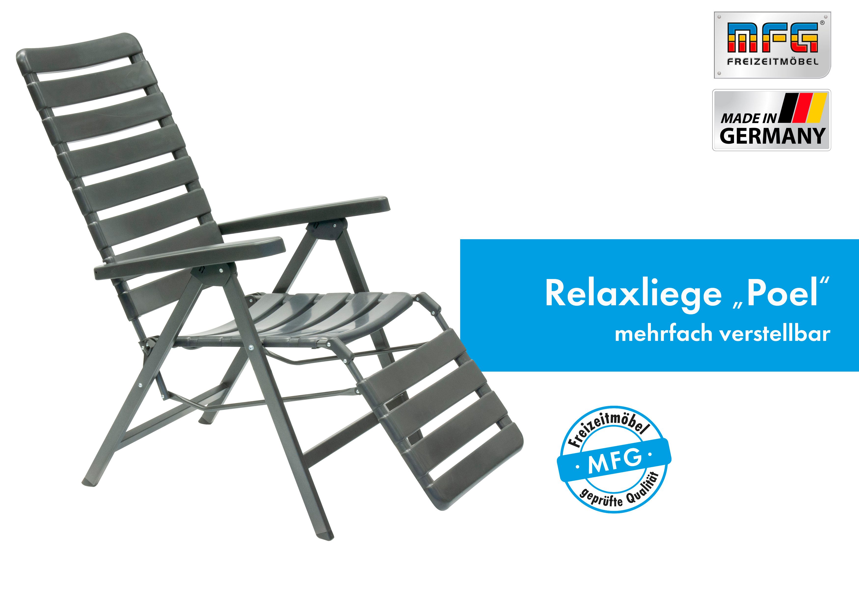 MFG Freizeitmöbel Multifunktionsliege Relax-Deckchair "Poel", 5-fach verste günstig online kaufen