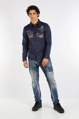 Megaman Jeans Langarmhemd Herren Langarmhemd Elegant und Sportlich Premium