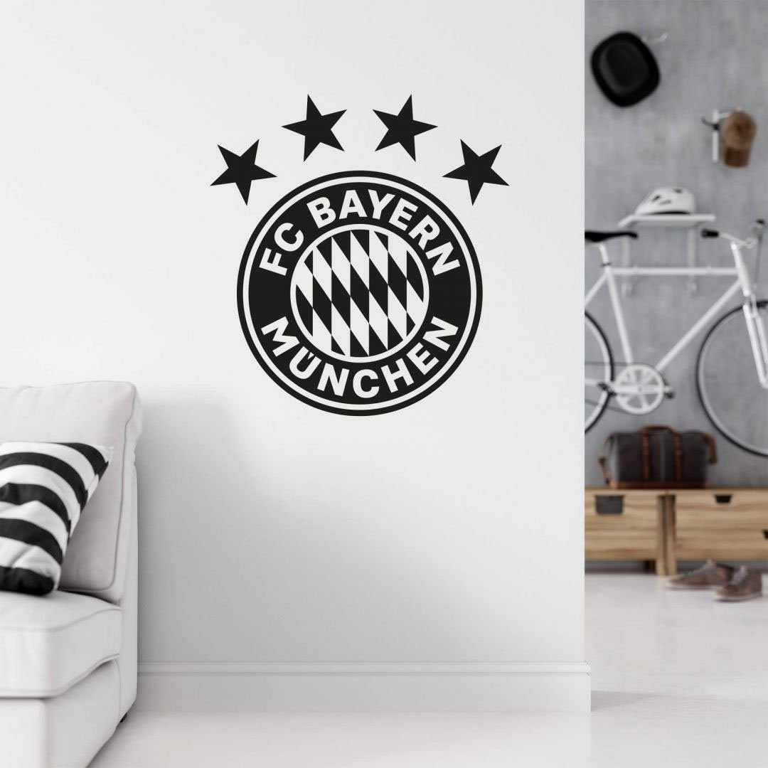 Wall-Art Wandtattoo Fußball FC Bayern München Logo (1 St), Eigene  Herstellung in Berlin mit hohem Anteil an Handarbeit