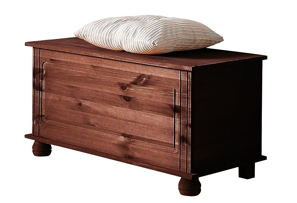 OTTO home Sitztruhe Finca, aus massivem Kiefernholz, 85 x 43 x 45 cm, mit praktischem Stauraum