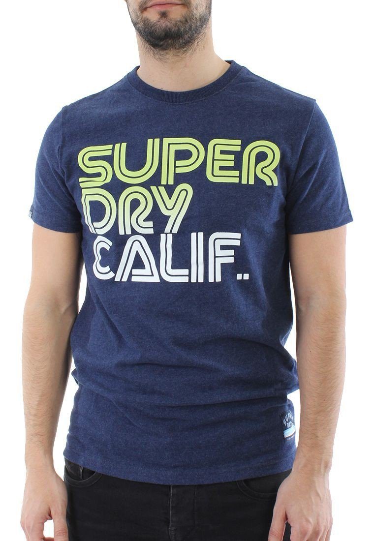 Blue Superdry TEE Superdry Marl T-Shirt Men T-Shirt SURF Princeton