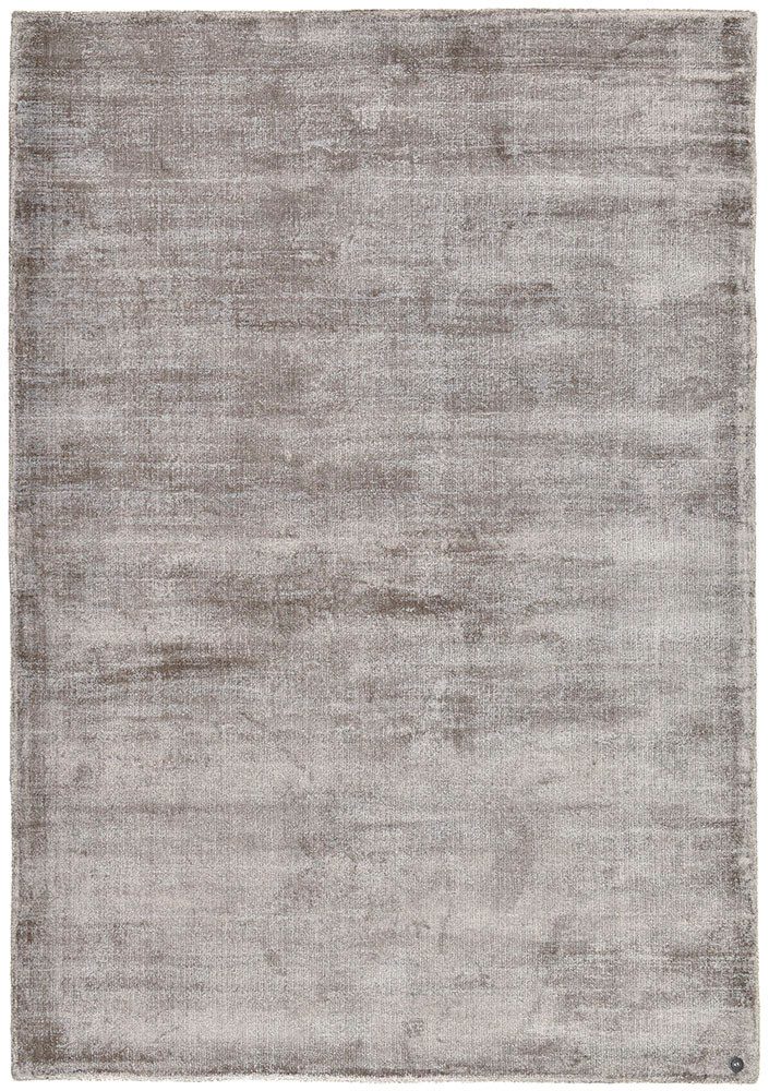 TOM TAILOR HOME Teppich Shine uni, rechteckig, Höhe: 8 mm, Handwebteppich, 100% Viskose, handgewebt, mit elegantem Schimmer