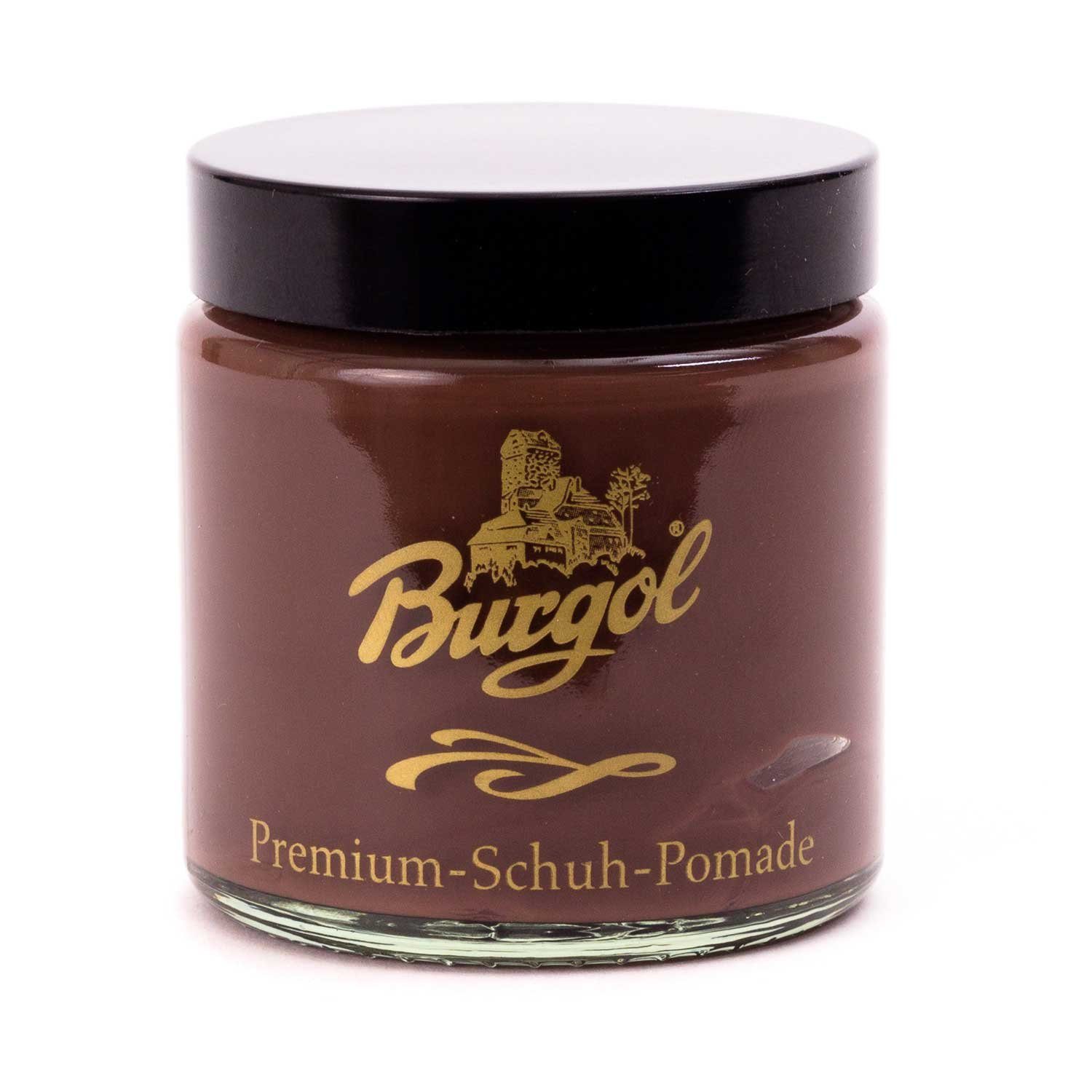 Burgol Schuhputzbürste Pomade – die Schuhcreme von Burgol im Glastiegel