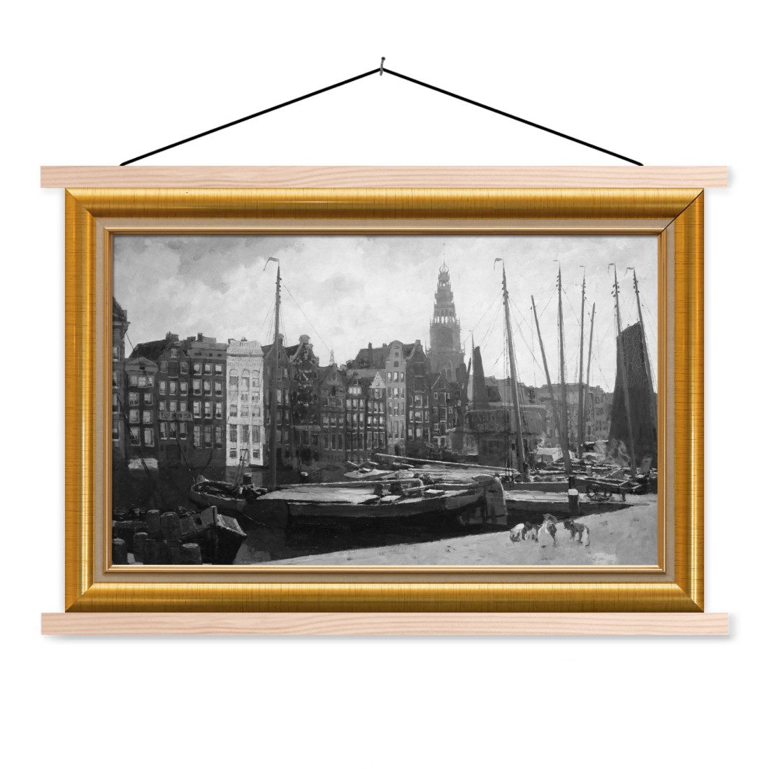 MuchoWow Poster Kunstwerke Alte Meister Liste Gold, (1 St