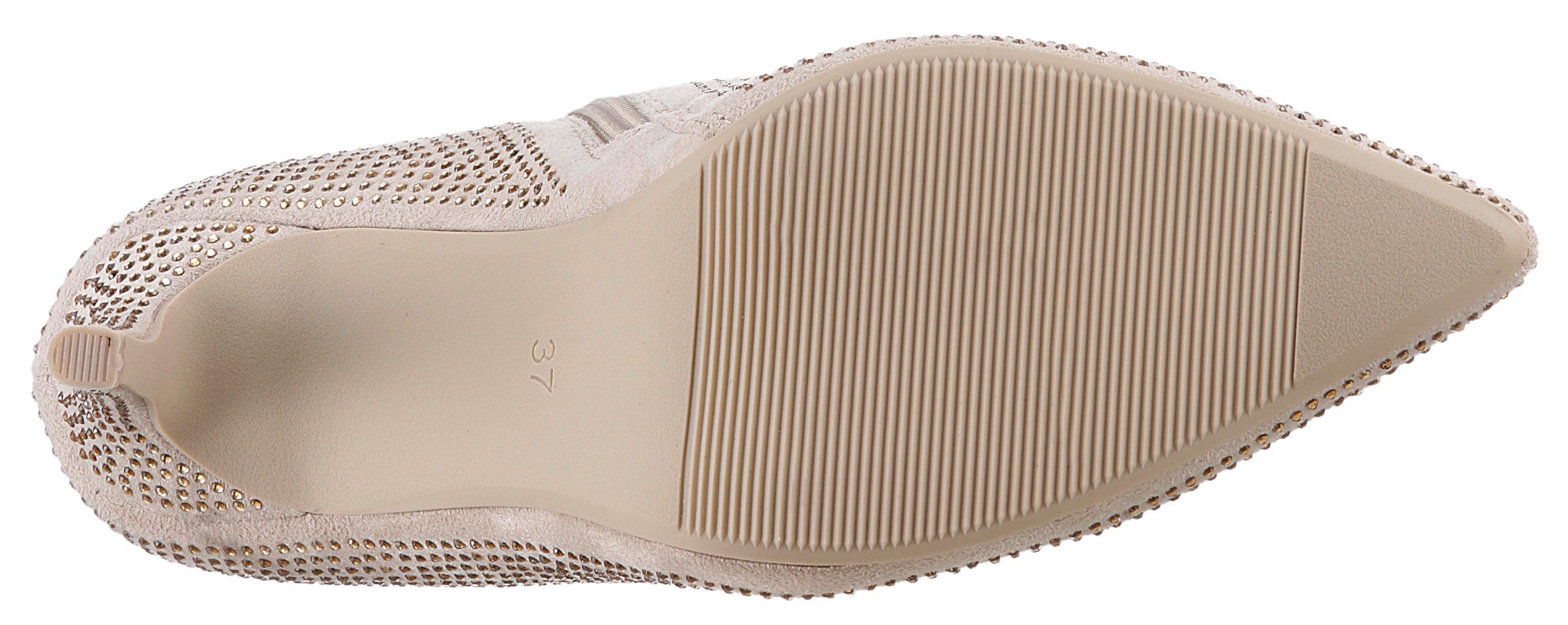 Aniston SHOES Stiefelette Abendstiefelette mit Glitzersteinchen