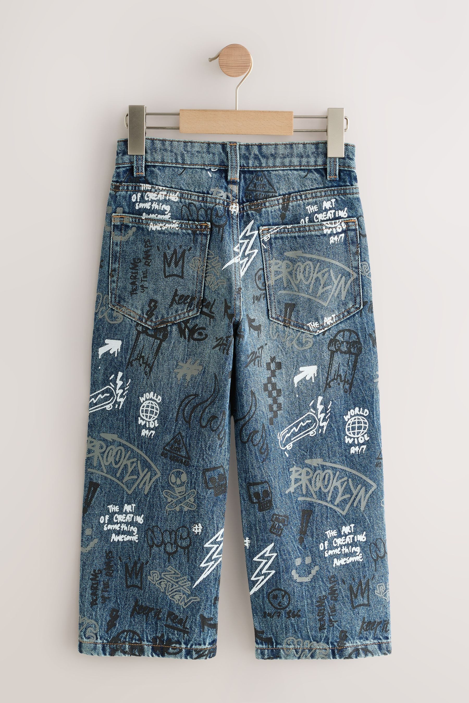 Next Weite Jeans Authentische Denim-Jeans, weite günstig online kaufen