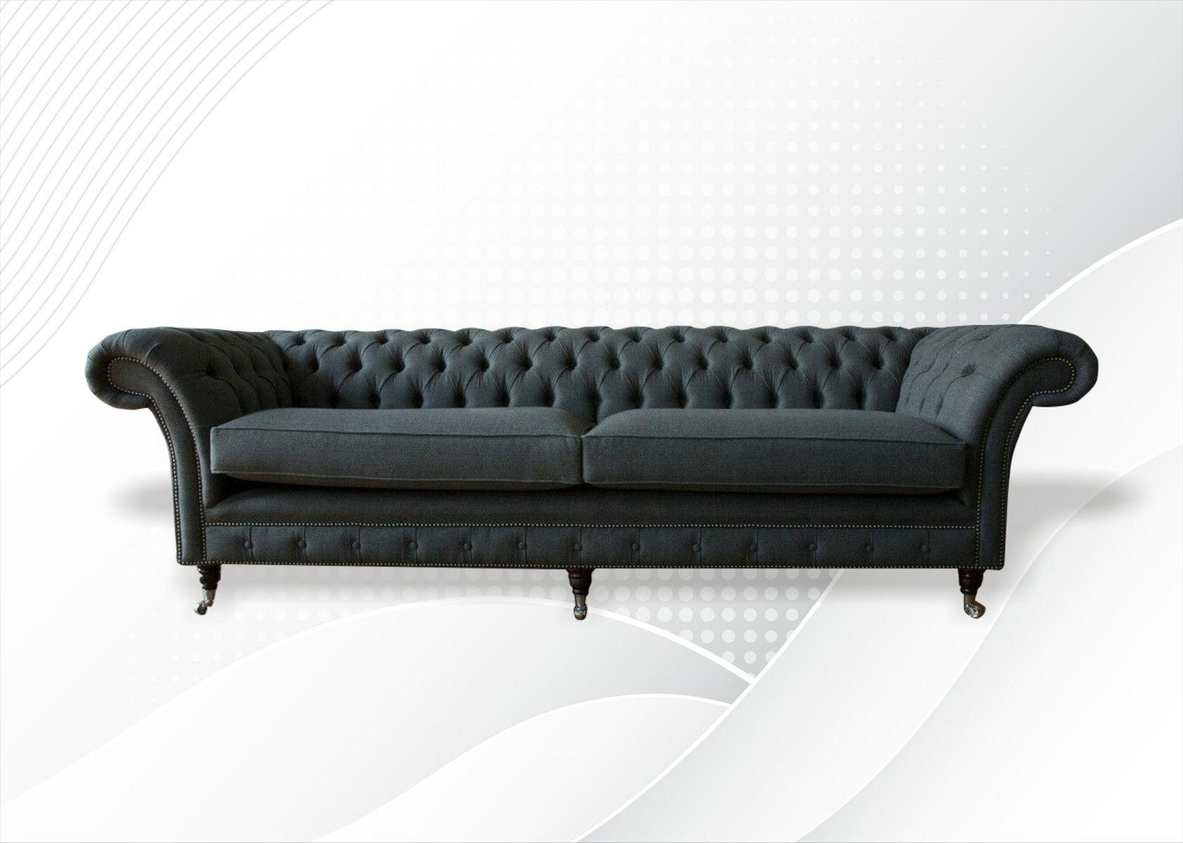Chesterfield-Sofa, cm JVmoebel Chesterfield Sitzer 265 Sofa 4 Sofa Couch Design