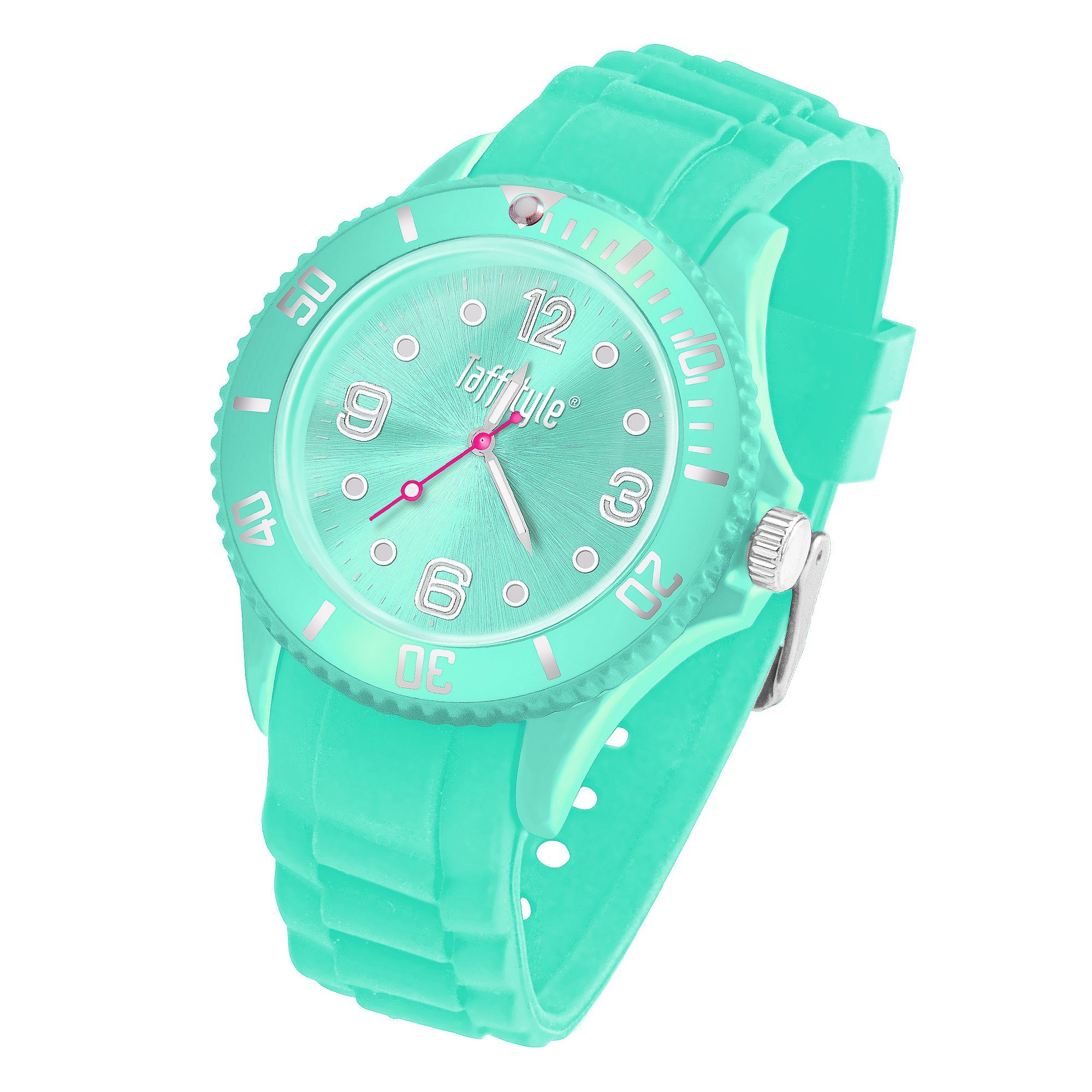 Taffstyle Quarzuhr Armbanduhr Silikon Analog Quarz Farbige Sport Uhr, Sportuhr Damenuhr Silikonuhr Kinderuhr Herrenuhr Bunt Gummi Armband