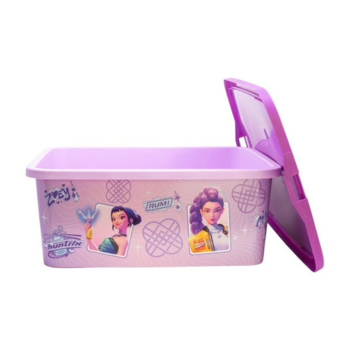 K-Pop Demon Hunters Aufbewahrungsbox HUNTRIX 13 L Ordnungsbox Klickbox für Spielzeug und Zubehör – Bild 4 von 4