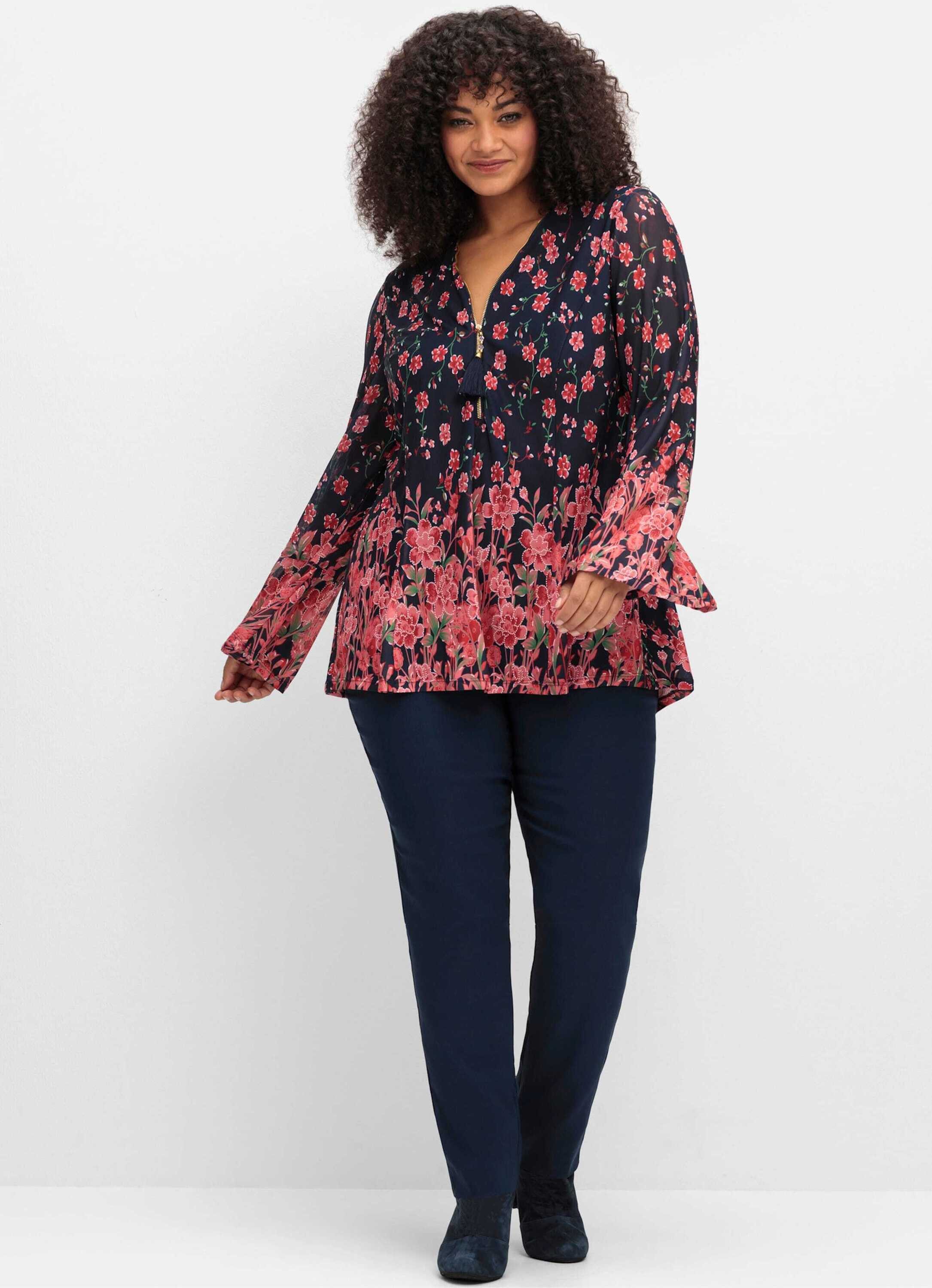 sheego by Joe Browns Klassische Bluse Tunika Langarm günstig online kaufen