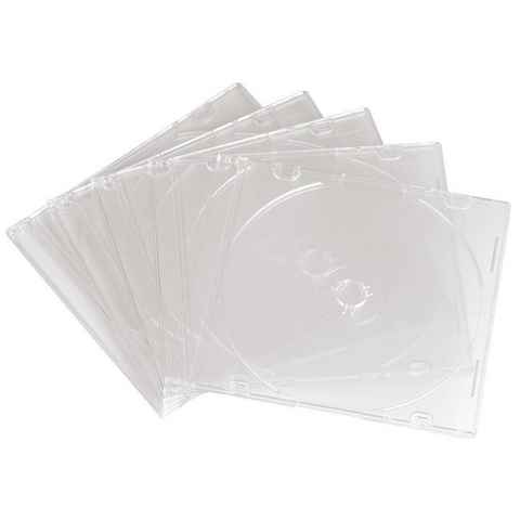 Hama CD-Hülle CD Slim Box, 20er Pack, Transparent, Schutzhülle, Hülle, Schutzcase
