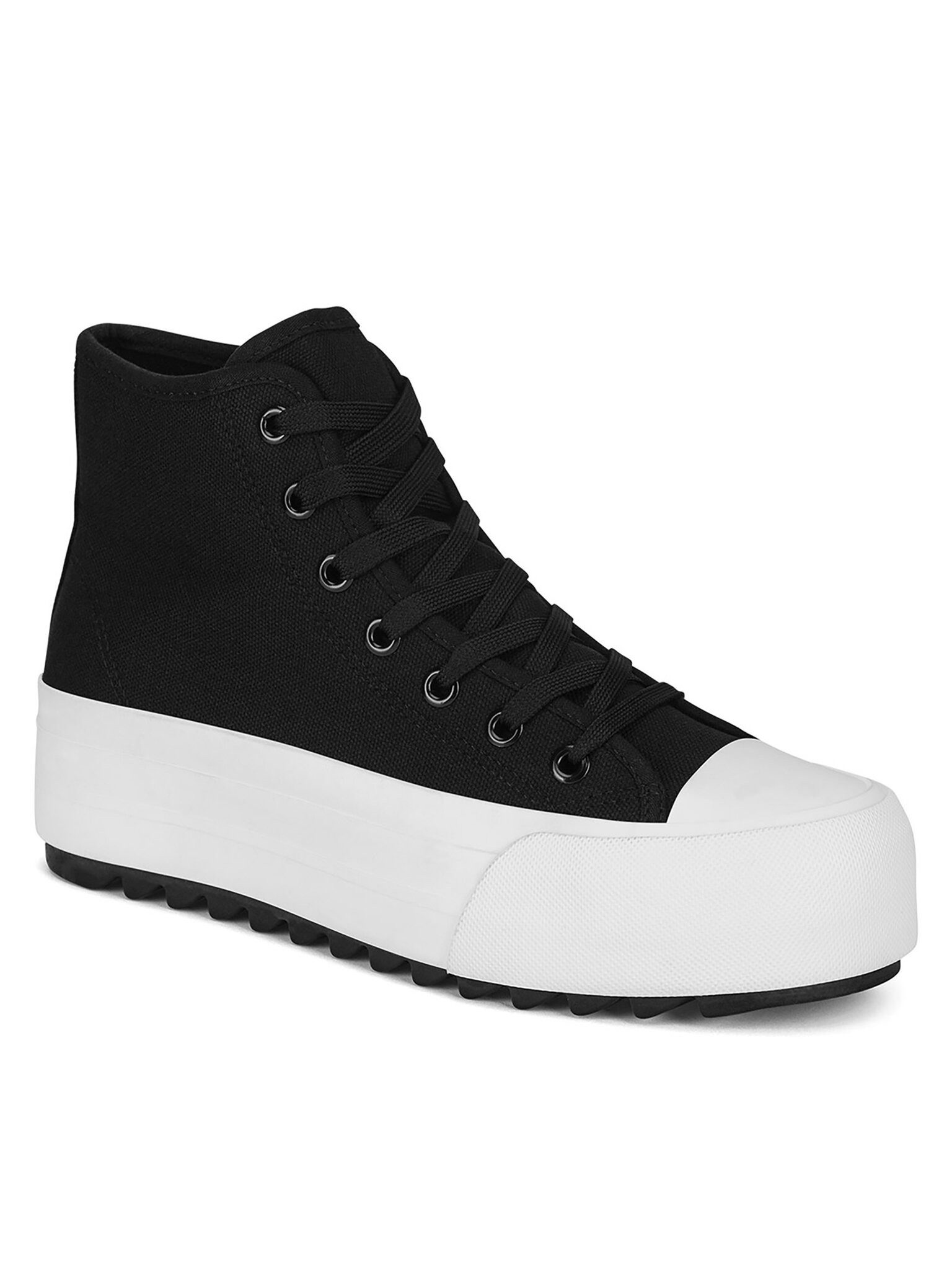 Jenny Fairy Jenny Fairy Sneakers aus Stoff Damen WFA2939-1 Schwarz Sneaker