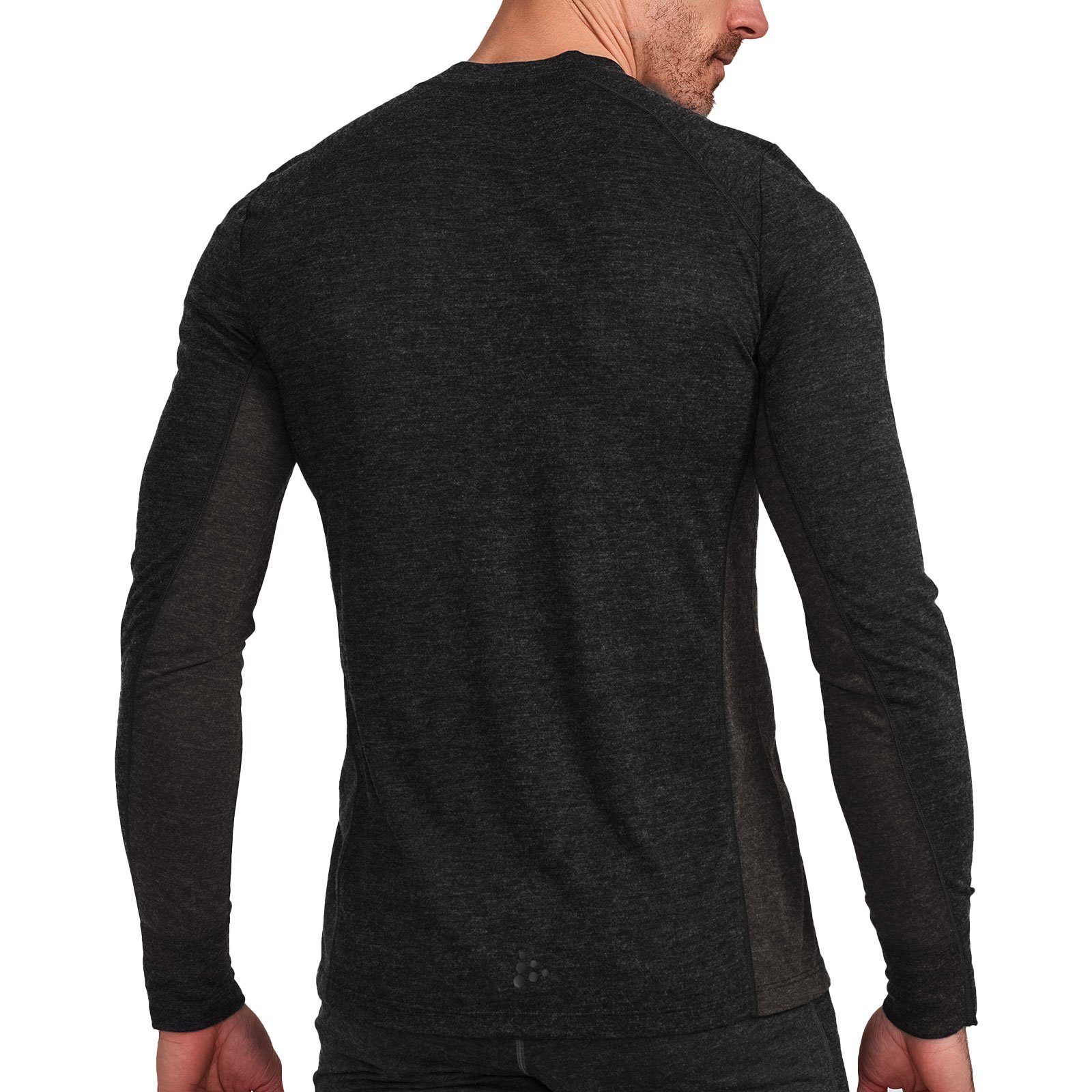 Craft Thermounterhemd Core Wool Mix 999992 Set mit + slate Markenschriftzug / black Hose) (Oberteil
