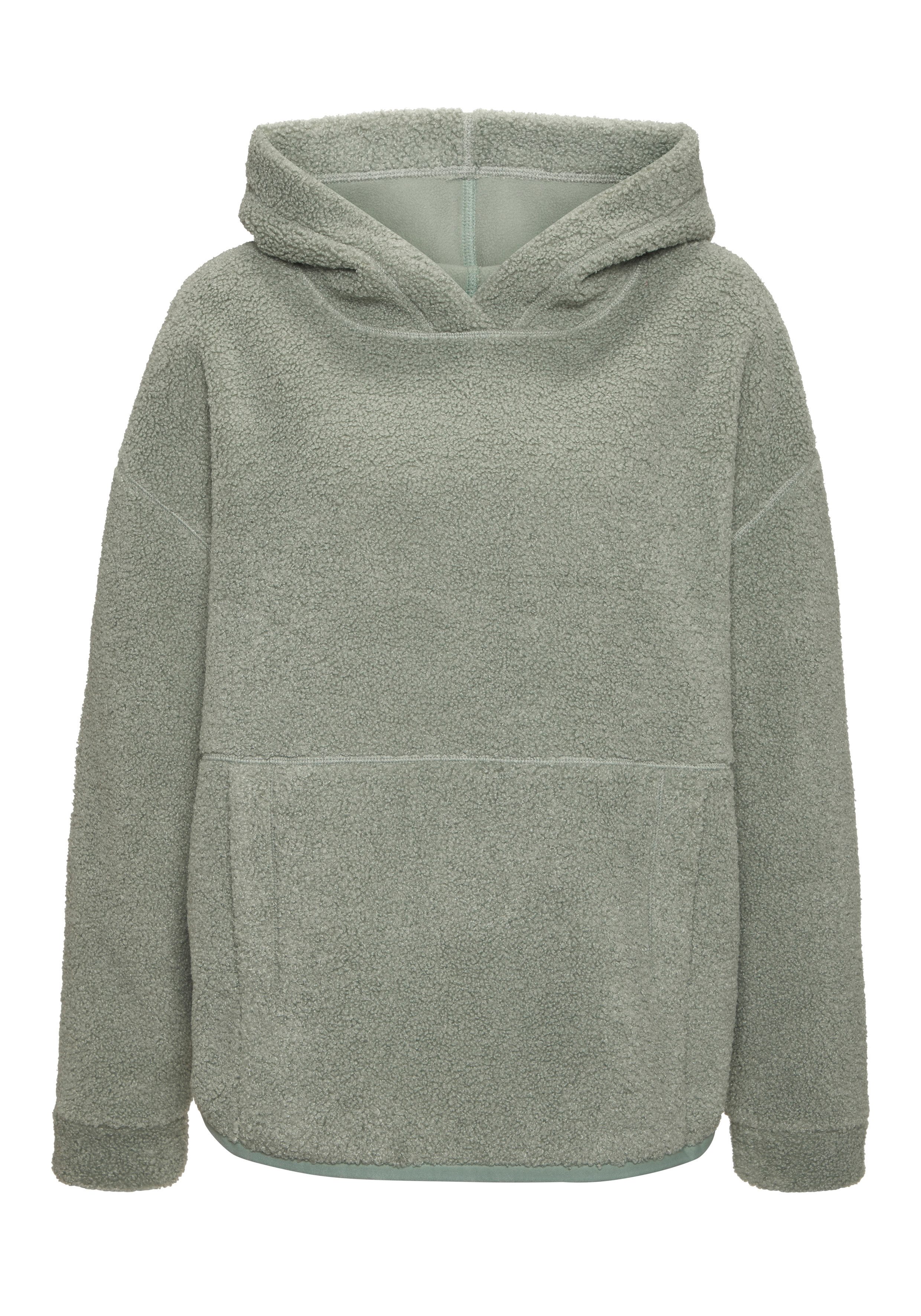 Elbsand Fleecepullover mit großem Letterprint auf dem Rücken. € 99,99