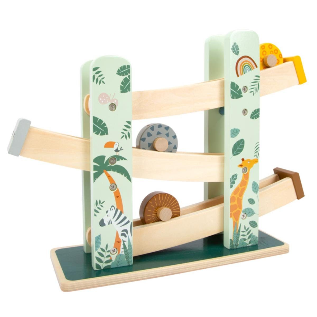 Legler Kugelbahn Kugelbahn, Murmelbahn, Holzkugelbahn, Holzspielzeug Safari, (4-tlg), aus Holz