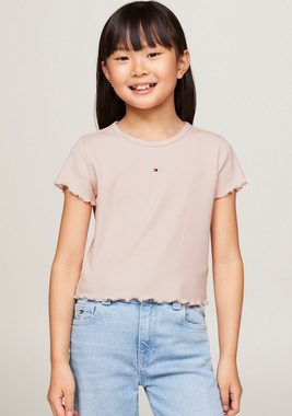 Tommy Hilfiger T-Shirt ESSENTIAL RIB TOP S/S Kinder bis 16 Jahre