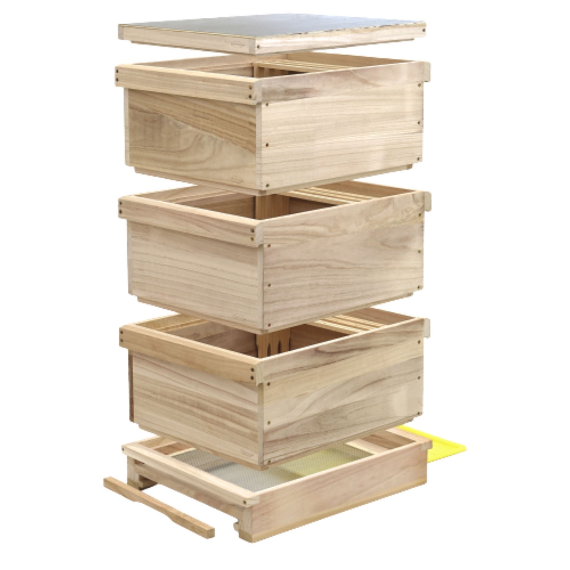 Holtermann Bienenbeute Herold ZANDER DNM Komplettbeute Holzbeute, Zander / DNM, mit Flachboden, Komplettbeute, mit Flachboden