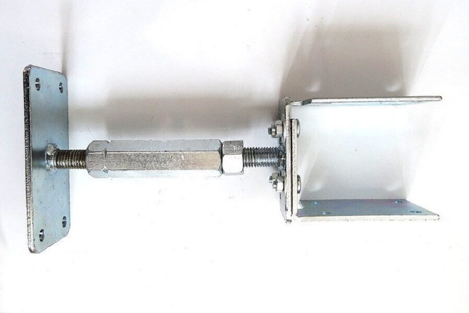 Gartenpirat U-Pfostenträger verstellbar Höhe 160-220 mm Breite 80-160 mm Stützfuß Pfostenschuh