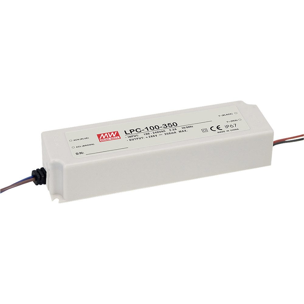 MW Mean Well LPC-100-2100 LED-Treiber Konstantstrom 100 W 2.1 A 24 - LED Trafo