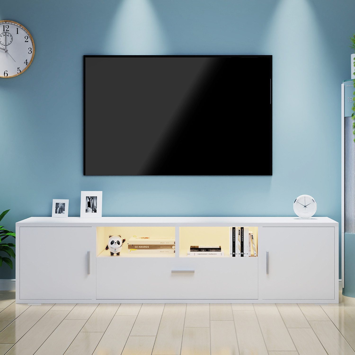 WILGOON TV-Schrank Fernsehkommode, Hochglanz TV Schrank, günstig online kaufen