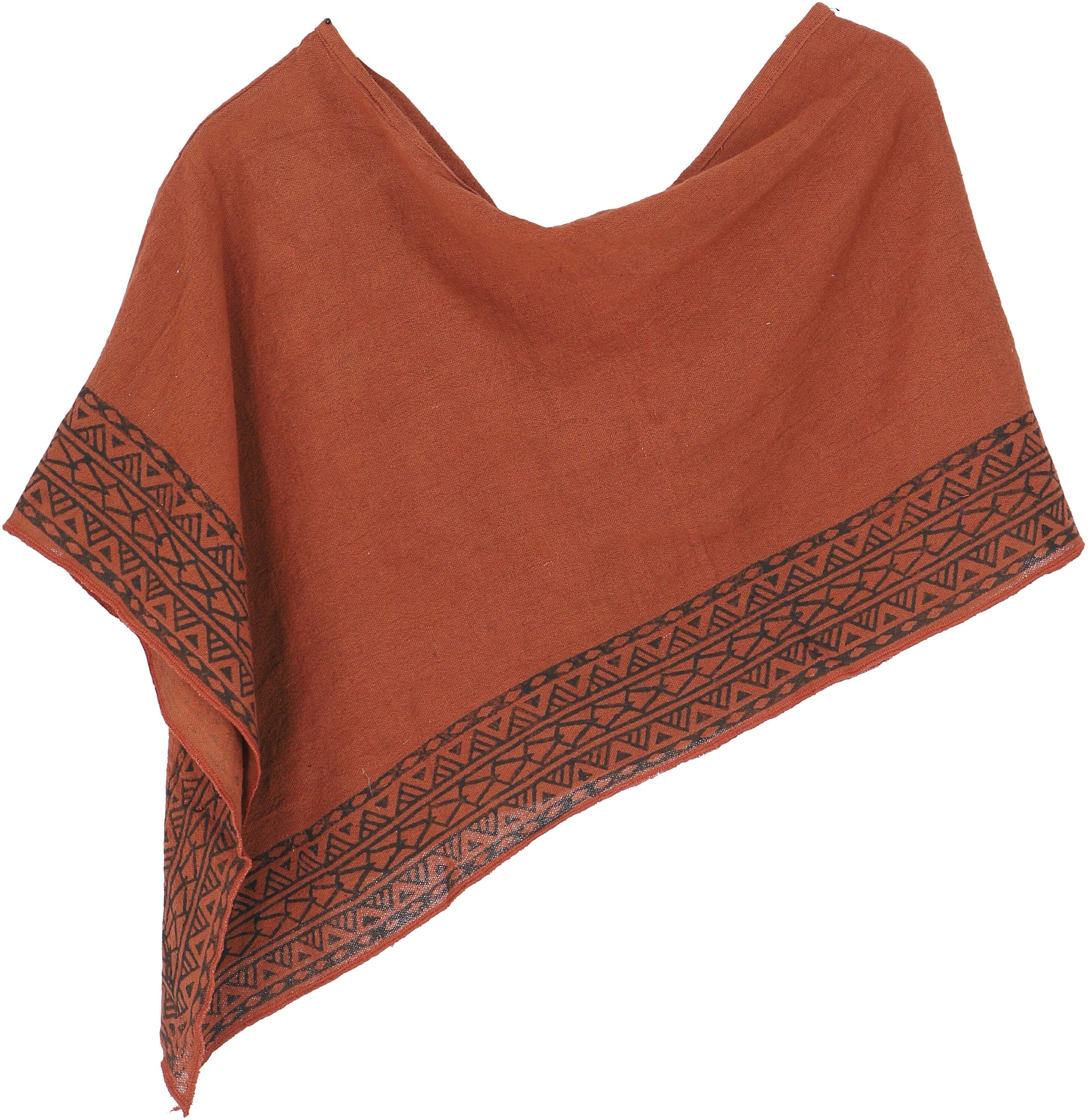 Guru-Shop Langjacke Lagenlook Poncho, bedruckter leichter günstig online kaufen