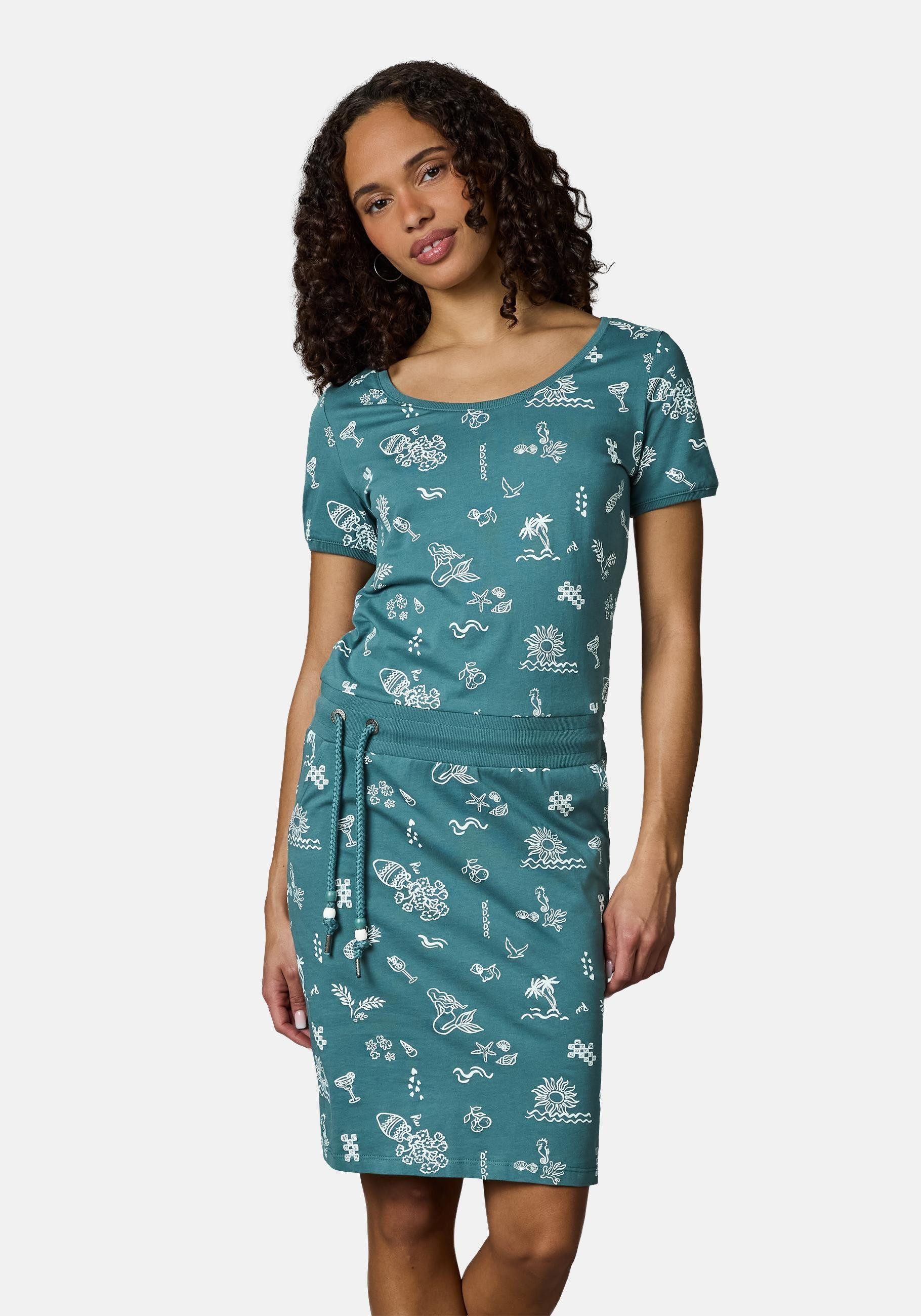 Ragwear Sommerkleid Baomi Summer YOUMODO Damen Minikleid in sommerlichem Print