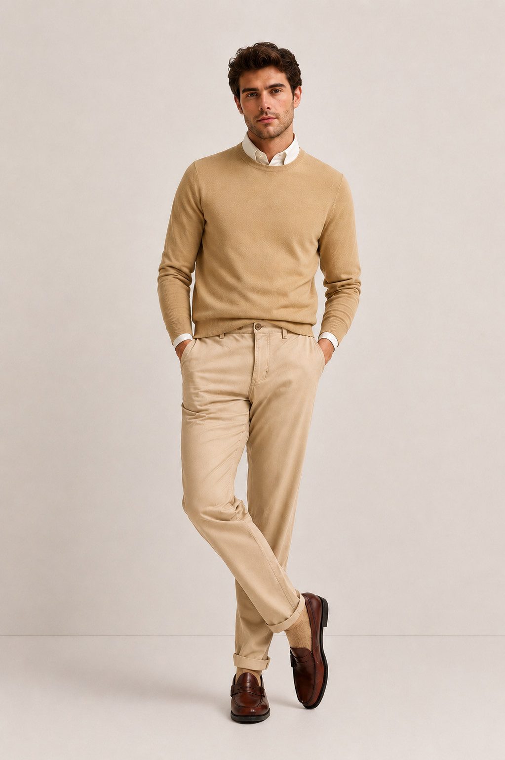 S&S Chinohose Herren Chino Hose (Packung, 1-tlg., Jogginghose Herren) Herren Regular Slim Chino Hose