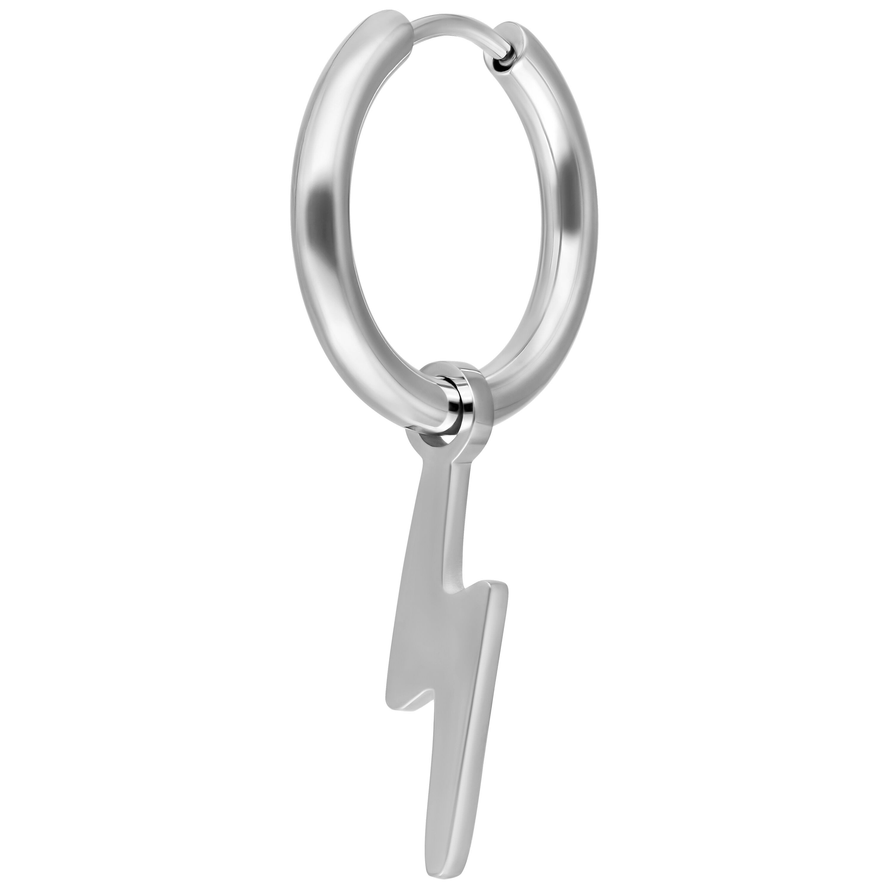 Paar Ohrhänger Little Flash Hoops - Silber